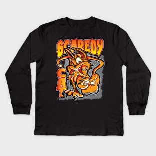 Scaredy Cat Kids Long Sleeve T-Shirt